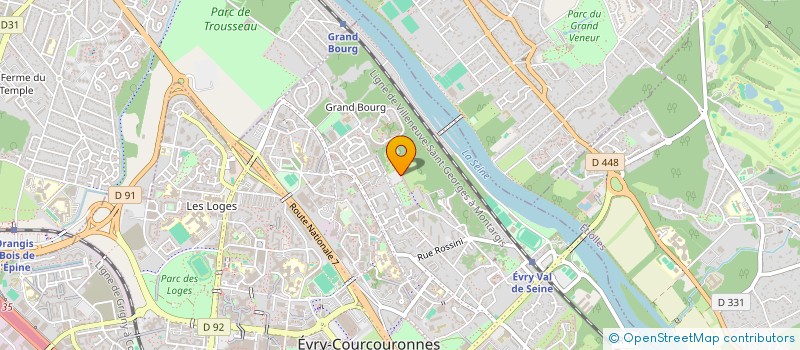 localisation de l'entreprise MONSIEUR SERGE FUSHE  EVRY-COURCOURONNES