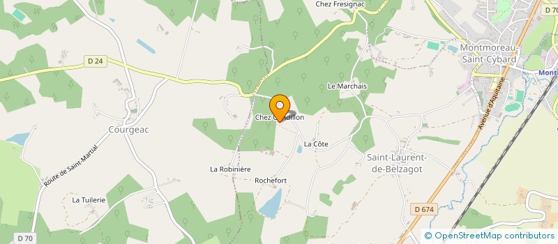 localisation de l'entreprise MONSIEUR SERGE FUSILLIER  MONTMOREAU