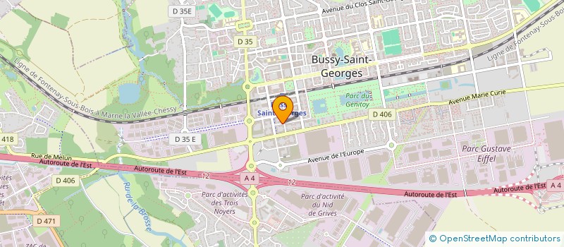 localisation de l'entreprise MONSIEUR SERGE GABIRAULT à BUSSY-SAINT-GEORGES