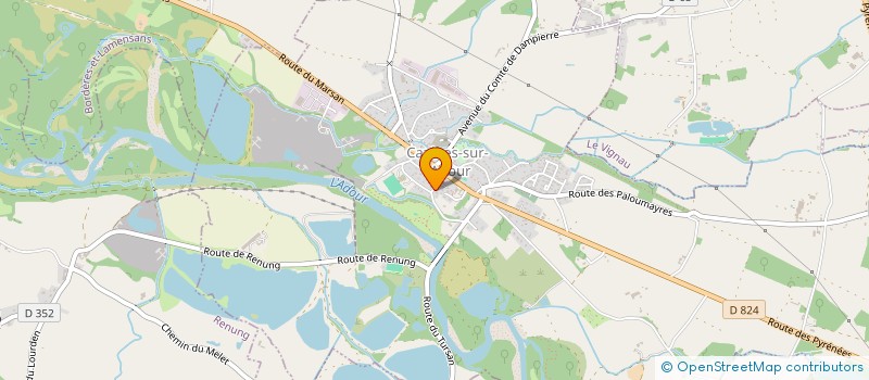 localisation de l'entreprise MONSIEUR SERGE GAC  CAZERES-SUR-L'ADOUR