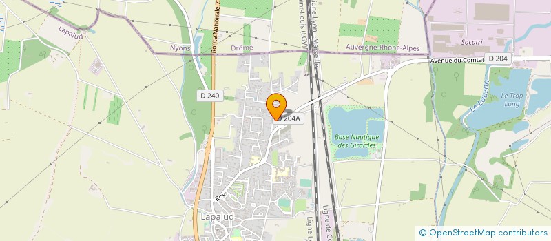 localisation de l'entreprise MONSIEUR SERGE GACEUS  LAPALUD