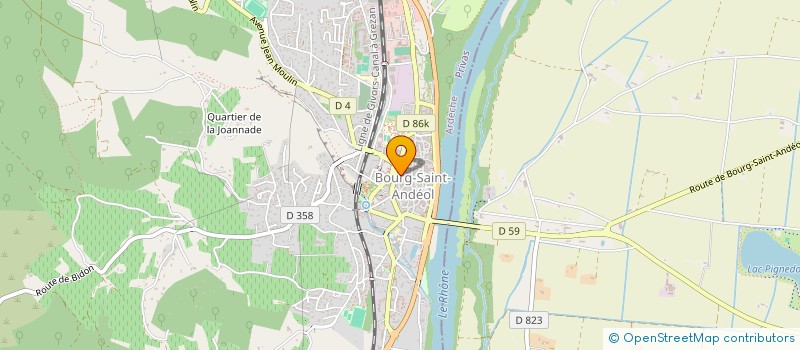 localisation de l'entreprise MONSIEUR SERGE GADROY à BOURG-SAINT-ANDEOL