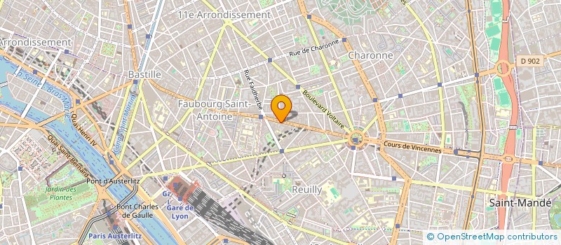 localisation de l'entreprise MONSIEUR SERGE GAILLAND  PARIS 12