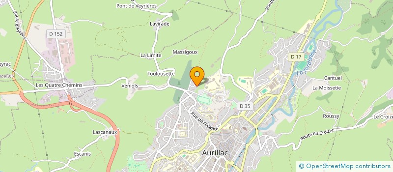 localisation de l'entreprise MONSIEUR SERGE GAILLARD à AURILLAC