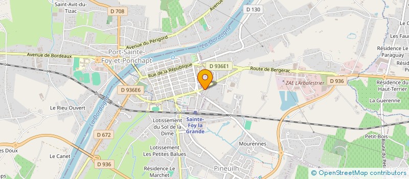 localisation de l'entreprise MONSIEUR SERGE GAIOTTO  PINEUILH