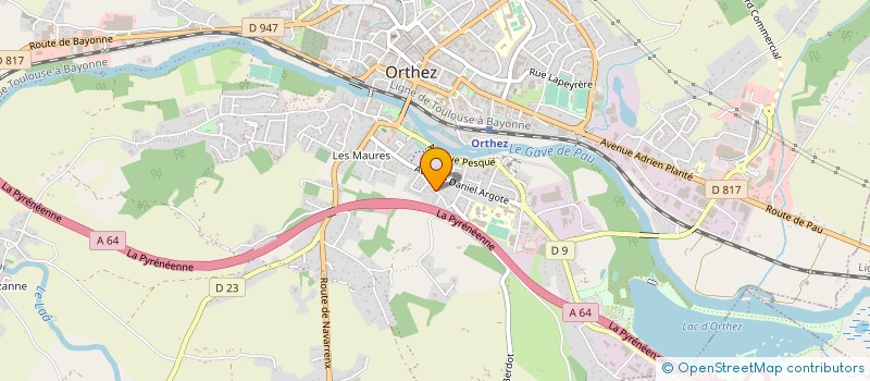 localisation de l'entreprise MONSIEUR SERGE GARDIOL à ORTHEZ