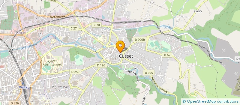 localisation de l'entreprise MONSIEUR SERGE GARMY à CUSSET