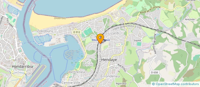 localisation de l'entreprise MONSIEUR SERGE GARVISU à HENDAYE