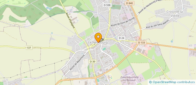 localisation de l'entreprise MONSIEUR SERGE GASGNON  LE NEUBOURG