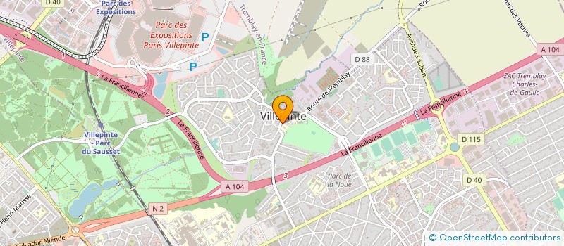 localisation de l'entreprise MONSIEUR SERGE GASTEL  VILLEPINTE