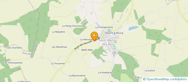 localisation de l'entreprise MONSIEUR SERGE GATIEN  SAINT-MARTIN-DES-BOIS