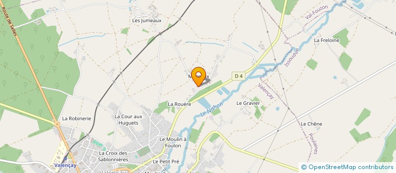 localisation de l'entreprise MONSIEUR SERGE GATINEL  VALENCAY