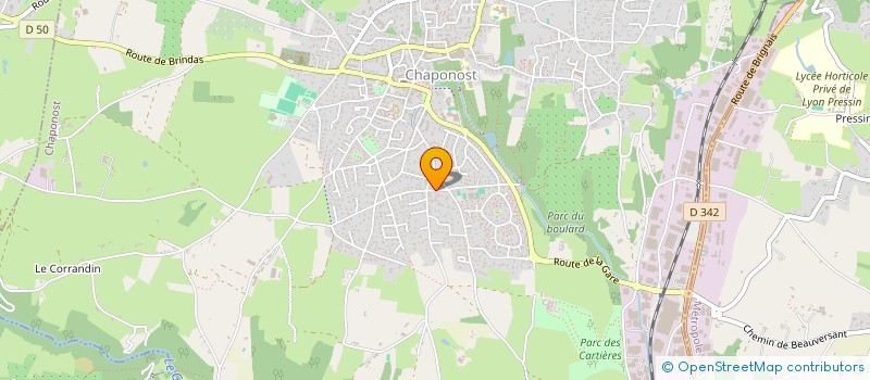 localisation de l'entreprise MONSIEUR SERGE GAUTHIER  CHAPONOST