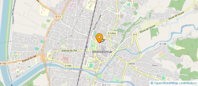 localisation de l'entreprise MONSIEUR SERGE GELLY à MONTELIMAR