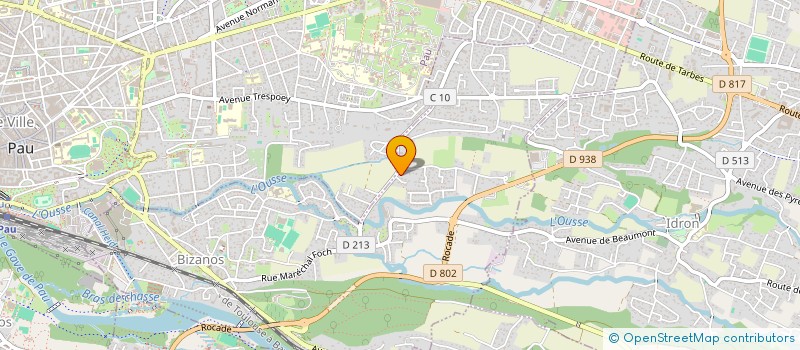 localisation de l'entreprise MONSIEUR SERGE GENSAC à BIZANOS