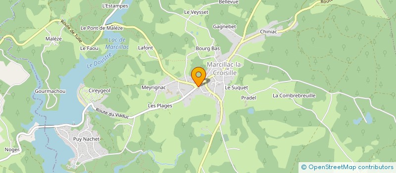 localisation de l'entreprise MONSIEUR SERGE GERARD  MARCILLAC-LA-CROISILLE