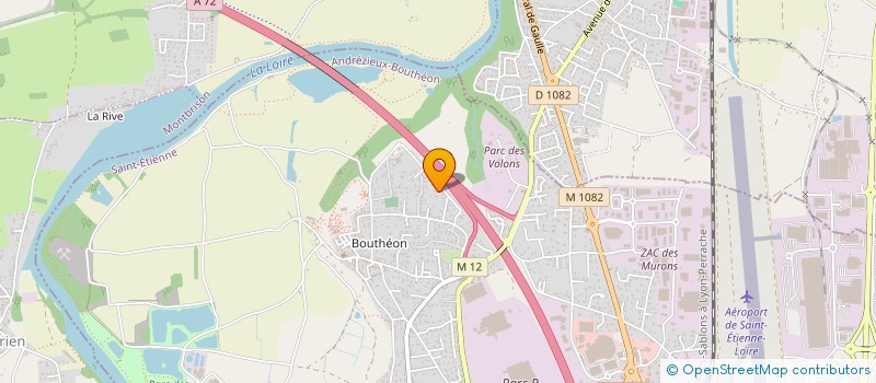 localisation de l'entreprise MONSIEUR SERGE GERENTES  ANDREZIEUX-BOUTHEON