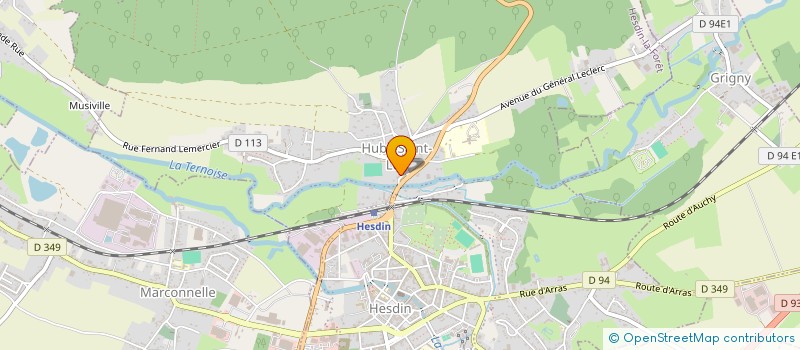 localisation de l'entreprise MONSIEUR SERGE GERON  HUBY-SAINT-LEU