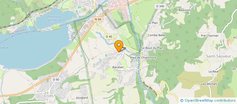 localisation de l'entreprise MONSIEUR SERGE GHIGONETTO  BARATIER