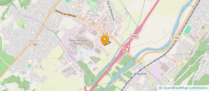 localisation de l'entreprise MONSIEUR SERGE GHIOTTI  CROLLES