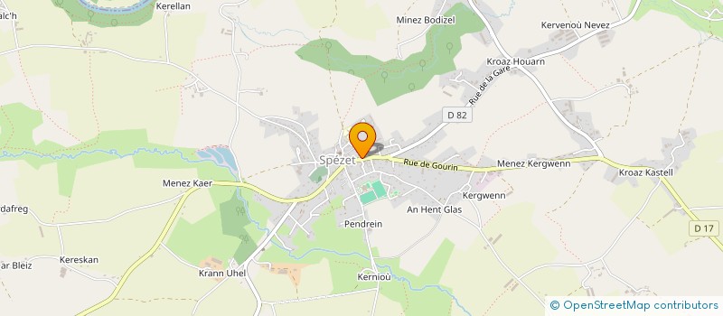 localisation de l'entreprise MONSIEUR SERGE GICQUEL à SPEZET