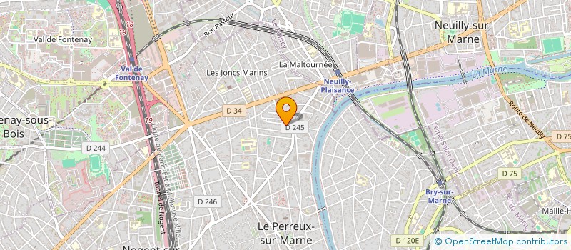 localisation de l'entreprise MONSIEUR SERGE GIORDANO à LE PERREUX-SUR-MARNE
