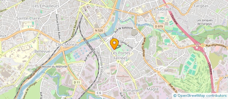 localisation de l'entreprise MONSIEUR SERGE GIOUX à LIMOGES