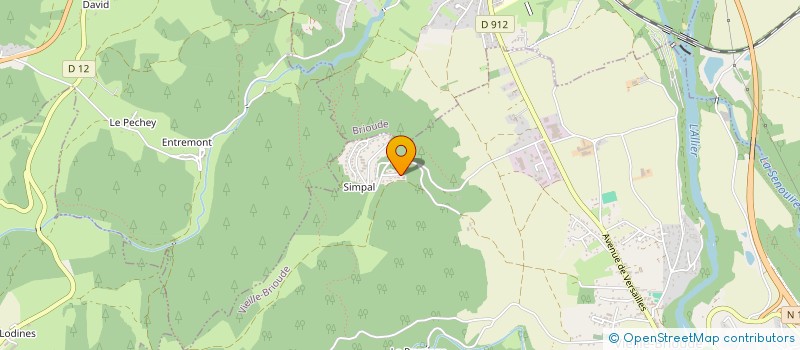 localisation de l'entreprise MONSIEUR SERGE GIRAL  VIEILLE-BRIOUDE