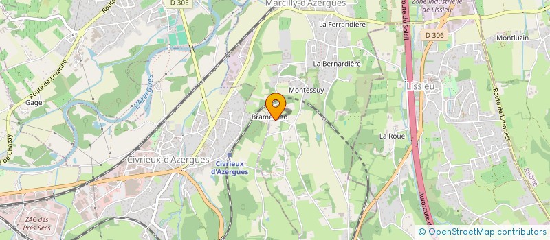 localisation de l'entreprise MONSIEUR SERGE GIRAUD  MARCILLY-D'AZERGUES