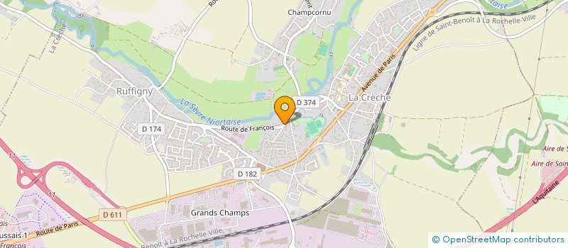 localisation de l'entreprise MONSIEUR SERGE GIRAUD  LA CRECHE