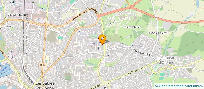 localisation de l'entreprise MONSIEUR SERGE GIRON  LES SABLES D'OLONNE