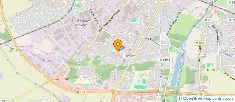 localisation de l'entreprise MONSIEUR SERGE GNAGO à LUISANT