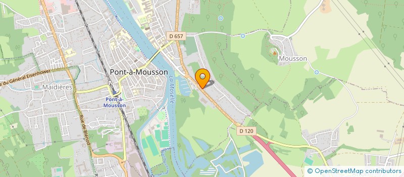 localisation de l'entreprise MONSIEUR SERGE GONAY  PONT-A-MOUSSON