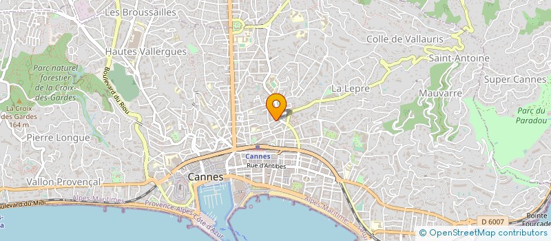 localisation de l'entreprise MONSIEUR SERGE GOULAMALY à CANNES