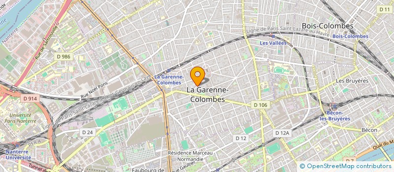 localisation de l'entreprise MONSIEUR SERGE GOULARD  LA GARENNE-COLOMBES