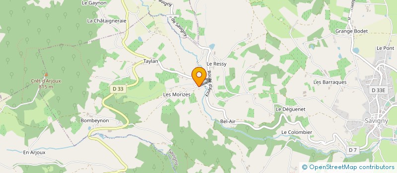 localisation de l'entreprise MONSIEUR SERGE GOUTTE  SAVIGNY