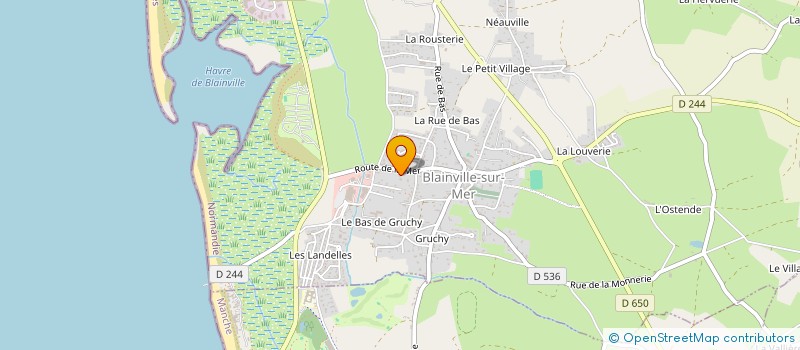 localisation de l'entreprise MONSIEUR SERGE GOUYE  BLAINVILLE-SUR-MER