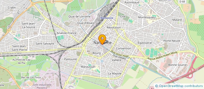localisation de l'entreprise MONSIEUR SERGE GOUZY à NARBONNE