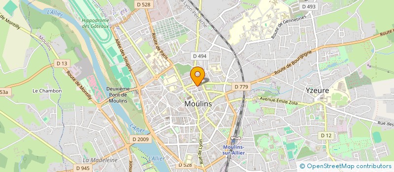 localisation de l'entreprise MONSIEUR SERGE GOYON à MOULINS