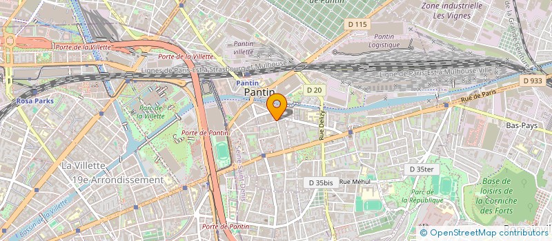 localisation de l'entreprise MONSIEUR SERGE GOZLAN  PANTIN