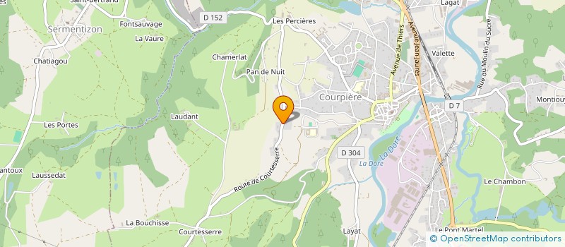 localisation de l'entreprise MONSIEUR SERGE GRELICHE à COURPIERE