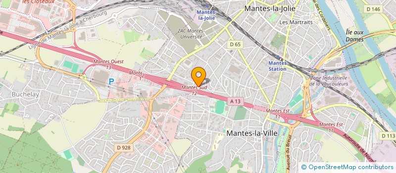 localisation de l'entreprise MONSIEUR SERGE GRIVET  MANTES-LA-VILLE