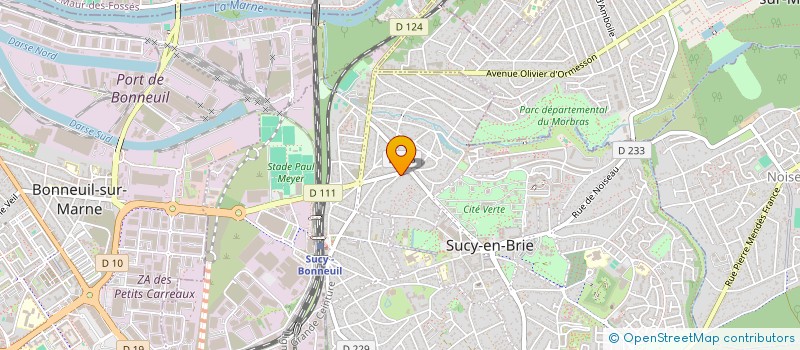 localisation de l'entreprise MONSIEUR SERGE GROUT  SUCY-EN-BRIE