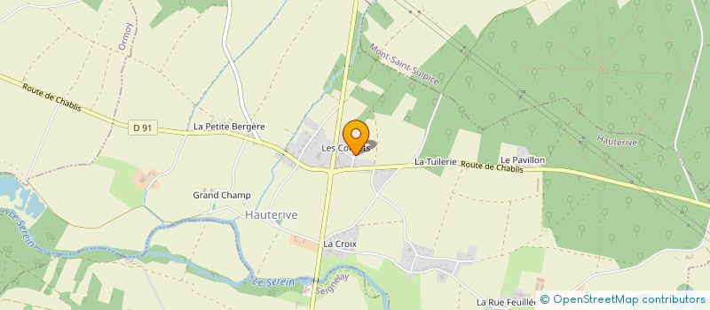 localisation de l'entreprise MONSIEUR SERGE GRYNBERG  HAUTERIVE