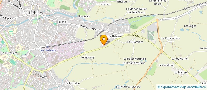 localisation de l'entreprise MONSIEUR SERGE GUEDON  LES HERBIERS