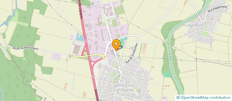 localisation de l'entreprise MONSIEUR SERGE GUERRA  SAINTE-CROIX-EN-PLAINE