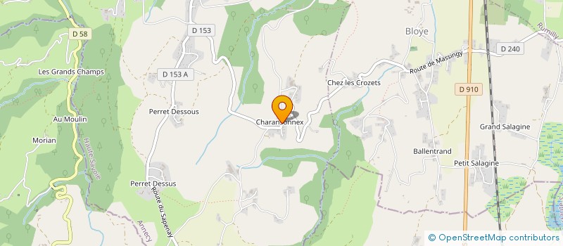 localisation de l'entreprise MONSIEUR SERGE GUIDETTY à ENTRELACS