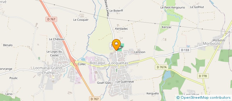 localisation de l'entreprise MONSIEUR SERGE GUILLARD  LOCQUELTAS