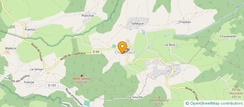 localisation de l'entreprise MONSIEUR SERGE GUILLOT à SAINT-BONNET-LE-COURREAU