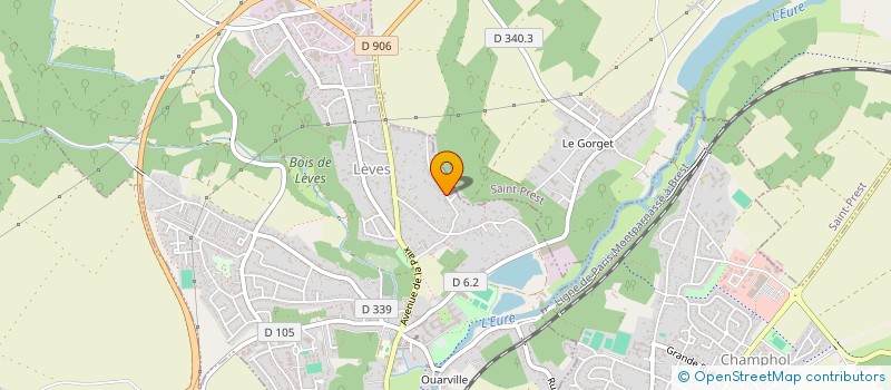 localisation de l'entreprise MONSIEUR SERGE GUINCETRE à LEVES